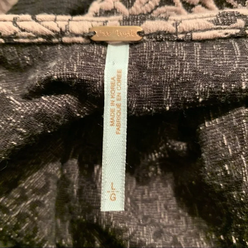 FREE PEOPLE Night Play Ginger Jacquard Dress